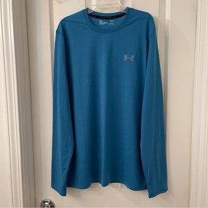 Under Armour Loose Heatgear LS Shirt - Turquoise.  Mens:  Medium.